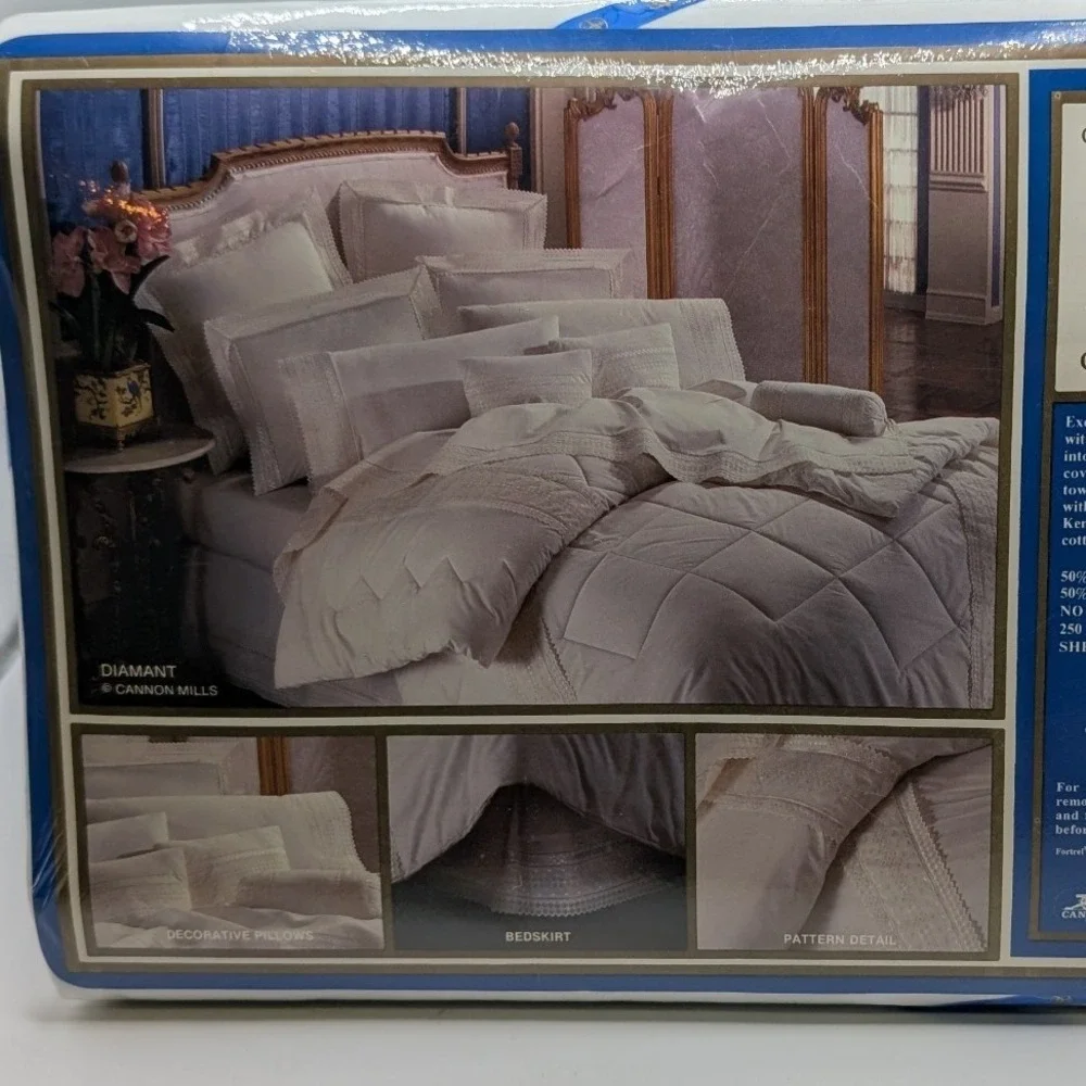 Cannon Royal Family Court‎ of Versailles Queen Flat Sheet White Diamant 250TC